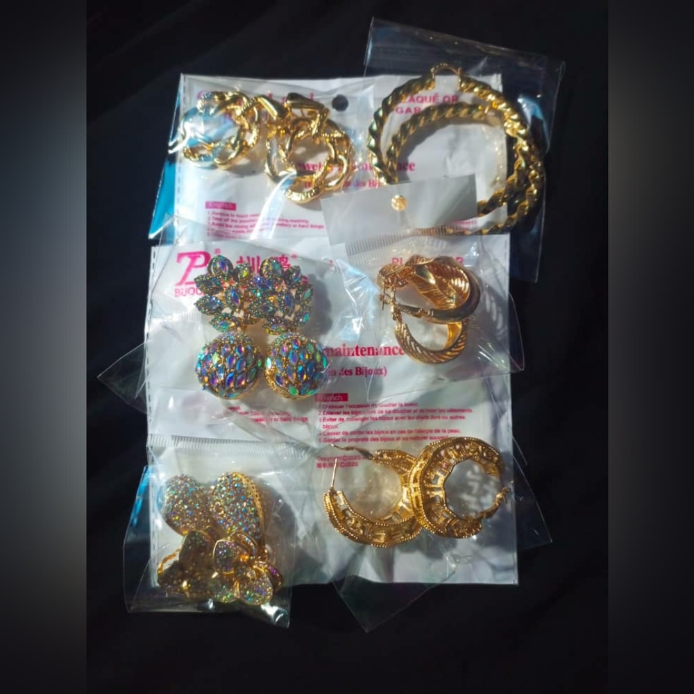 Italian gold plated earrings